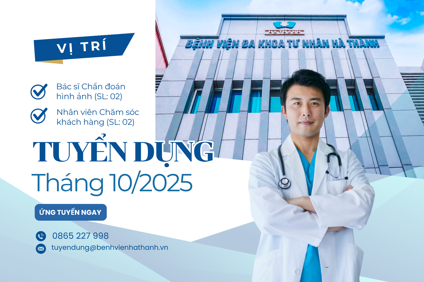 THÔNG BÁO TUYỂN DỤNG THÁNG 10/2025