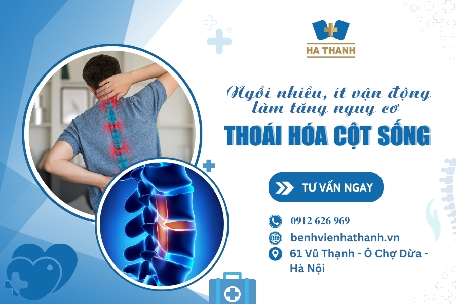 Ngồi nhiều, ít vận động: Tăng nguy cơ mắc thoái hóa cột sống